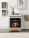 Lotus Electric Fireplace 90870 in Mirrored by Acme