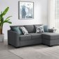 Storey Sleeper Sectional Sofa 504779 in Gray Fabric by Coaster