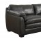 Midtown Sofa & Loveseat in Black Leather Match w/Options