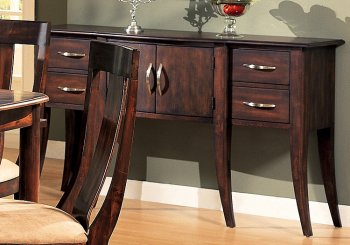 Distressed Cherry Finish Formal Contemporary Server [CRSV-24-100121]