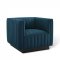 Conjure Accent Chair in Azure Velvet by Modway