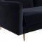 Milan Sofa TOV-L4112 in Black Velvet Fabric by TOV Furniture