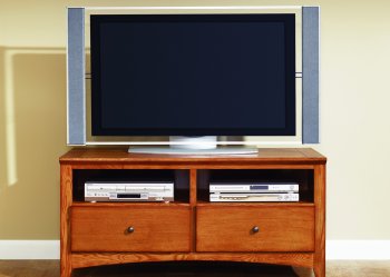 Rich Oak Finish TV Stand for 50" or 60" TV w/Storage Drawers [LFTV-925-ENT]