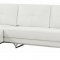 Steve Sectional Sofa in White Leather by Whiteline Imports