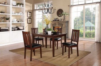 Mosely 5103 Dining Set 5Pc in Dark Brown Cherry by Homelegance [HEDS-5103 Mosely]