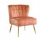 Sambell Accent Chair AC00126 in Burnt Orange Velvet by Acme