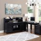 Preater 801901 3Pc Office Desk Set in Black w/Options by Coaster