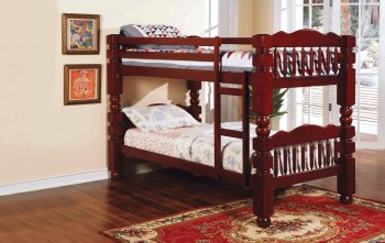 Cherry Finish Kid's Bunk Bed [AMKB-02570]