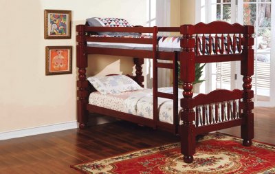 Cherry Finish Kid's Bunk Bed