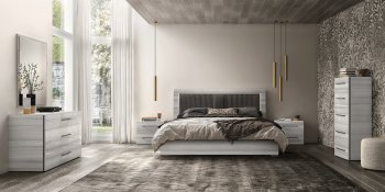 Mia Bedroom in Gray by ESF w/Light & Options [EFBS-Mia]