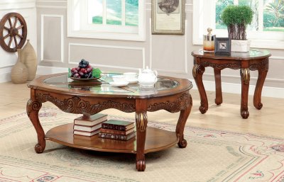 CM4643 Amadis Coffee Table in Antique Style Oak w/Options