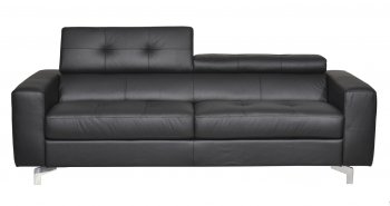 Tevere Sofa Bed 54228 in Black Top Grain Leather by Acme [AMSB-54228-Tevere-Mi Piace]