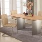 Jessica Dining Table in Light Oak by Chintaly w/Options