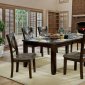 Josie 7Pc Dining Set CM3857T in Brown Cherry w/Options