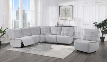 U6066 Modular Power Motion Sectional Sofa in Gray by Global [GFSS-U6066 Gray]