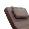 Soho Chaise in Brown Leatherette by Whiteline Imports