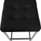 Nicola Counter Stool 905 Set of 2 Black Faux Leather by Meridian