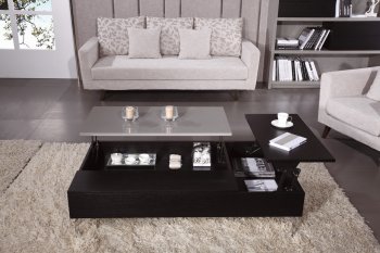 Tetris Coffee Table in Black/Gray by Beverly Hills [BHCT-Tetris Black Gray]