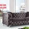 Scarlett Sofa 663 in Grey Velvet Fabric by Meridian w/Options