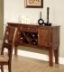 CM3111SV Priscilla Server in Antique Style Oak w/Wine Rack