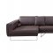 Bruno Sectional Sofa in Espresso Premium Leather by J&M