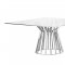 Mason Square Dining Table in Metal & Glass by Whiteline Imports