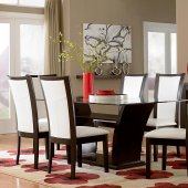 701CT Daisy II Dining Table by Homelegance in Espresso w/Options