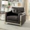 Nanette Sofa CM6425GY in Gray Breathable Leatherette w/Options