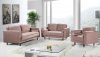 Emily Sofa 625 in Pink Velvet Fabric by Meridian w/Options