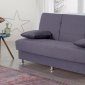 Ramsey Sofa Bed Convertible in Grey Fabric by Empire