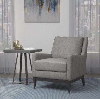 905531 Set of 2 Accent Chairs in Warm Grey Fabric by Coaster [CRAC-905531]