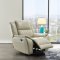 UM014 Power Motion Sofa Beige Leather Gel by Global w/Options