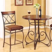 70225 Tavio 3Pc Bar Height Dining Set by Acme