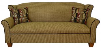 Caramel Fabric Modern Sofa & Loveseat Set w/Options [PMS-7800-Caramel]