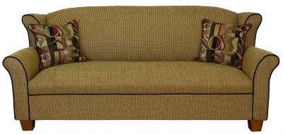 Caramel Fabric Modern Sofa & Loveseat Set w/Options