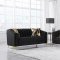 U777 Sofa & Loveseat Set in Black Velvet by Global w/Options