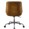 Ambler Office Chair 92499 Saddle Brown Top Grain Leather by Acme