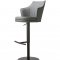 C218A-53 Barstool Set of 2 in Gray Eco Leather by J&M