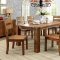 Frontier CM3603T Dining Table 5Pc Set in Dark Oak w/Options