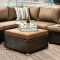 Abion Patio Sectional w/Ottoman CM-OS1821BR in Brown & Espresso