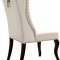 Suri Dining Chair 772 Set of 2 Cream Velvet Fabric by Meridian