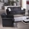 Aspen Talin Black Sofa Bed in Fabric by Sunset w/Options