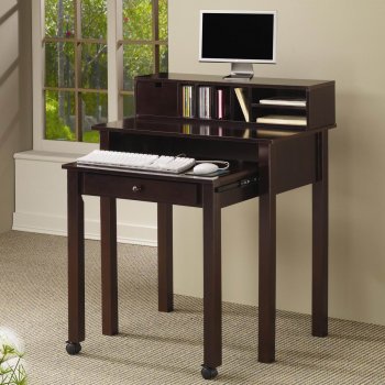 Cappuccino Finish Modern Home Office Nesting Desk [CROD-800434]