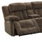 Laura Power Motion Sofa in Chocolate Fabric by NCFurniture