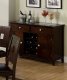 CM3093SV Primrose Server in Dark Oak w/Wine Rack