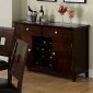 CM3093SV Primrose Server in Dark Oak w/Wine Rack