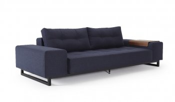 Grand Deluxe Excess Lounger Sofa Bed in Navy by Innovation [INSB-Grand D.E.L.-528]