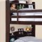 Parker 460442 Bookcase Bunk Bed in Cappuccino by Coaster