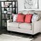 Nadene Sofa SM8014 in Ivory Chenille Fabric w/Options