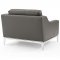 Harness Sofa in Gray Leather by Modway w/Options